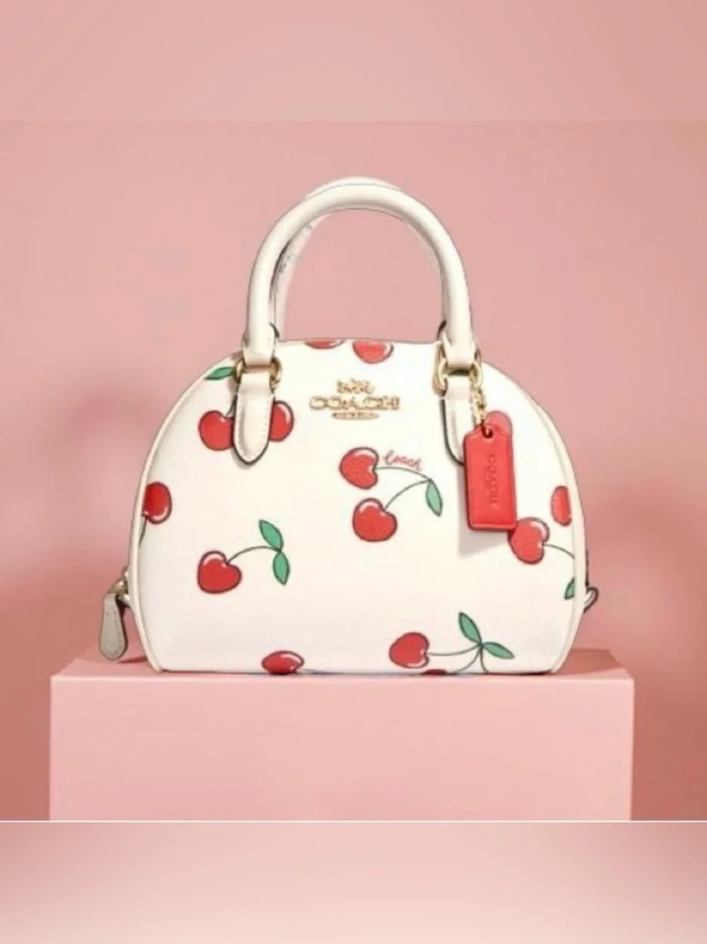 Coach 🍒 Cherry & Purse New With Tags - Picture 10 of 10